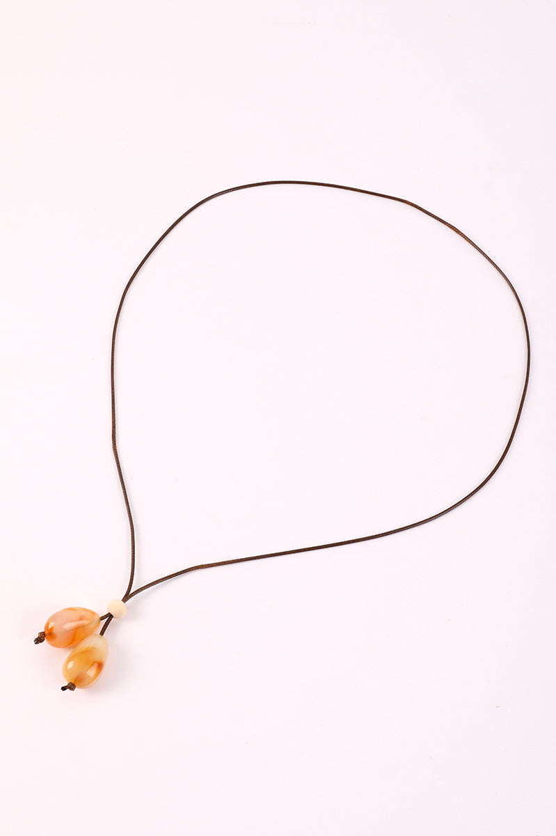 Cord Necklace With Pendants