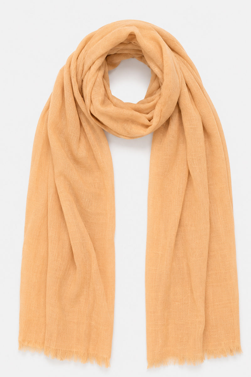 Lightweight Textured Frayed Edge Scarf
