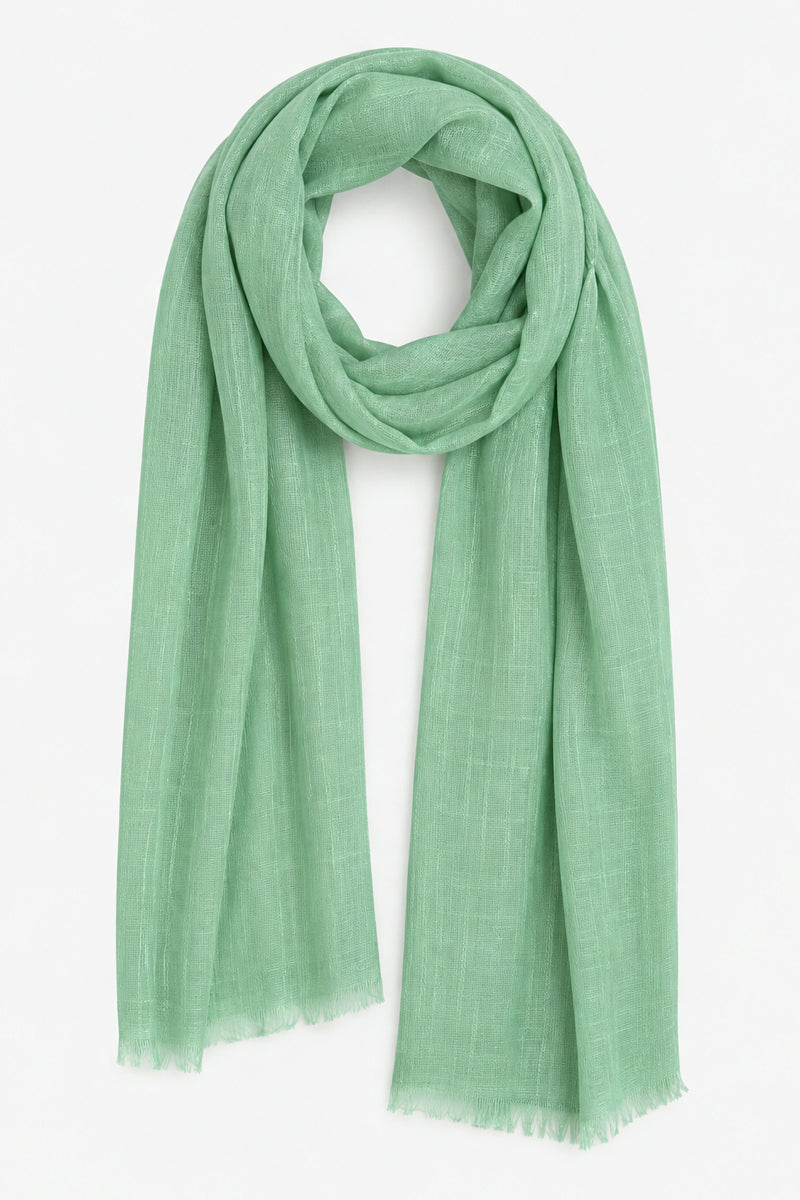 Lightweight Textured Frayed Edge Scarf