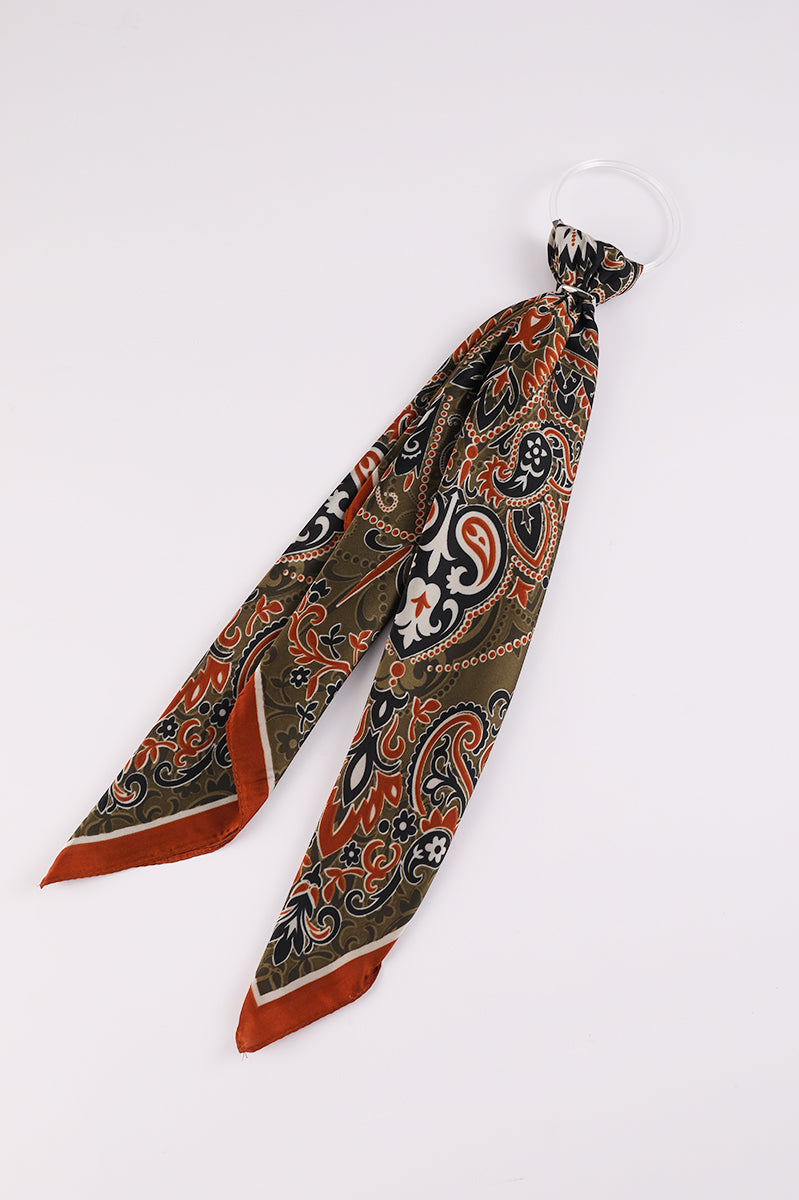 Printed Foulard Scarf Accessory
