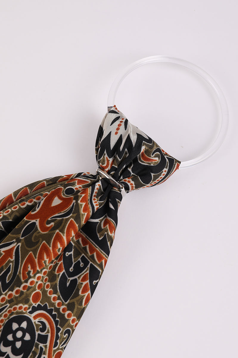 Printed Foulard Scarf Accessory