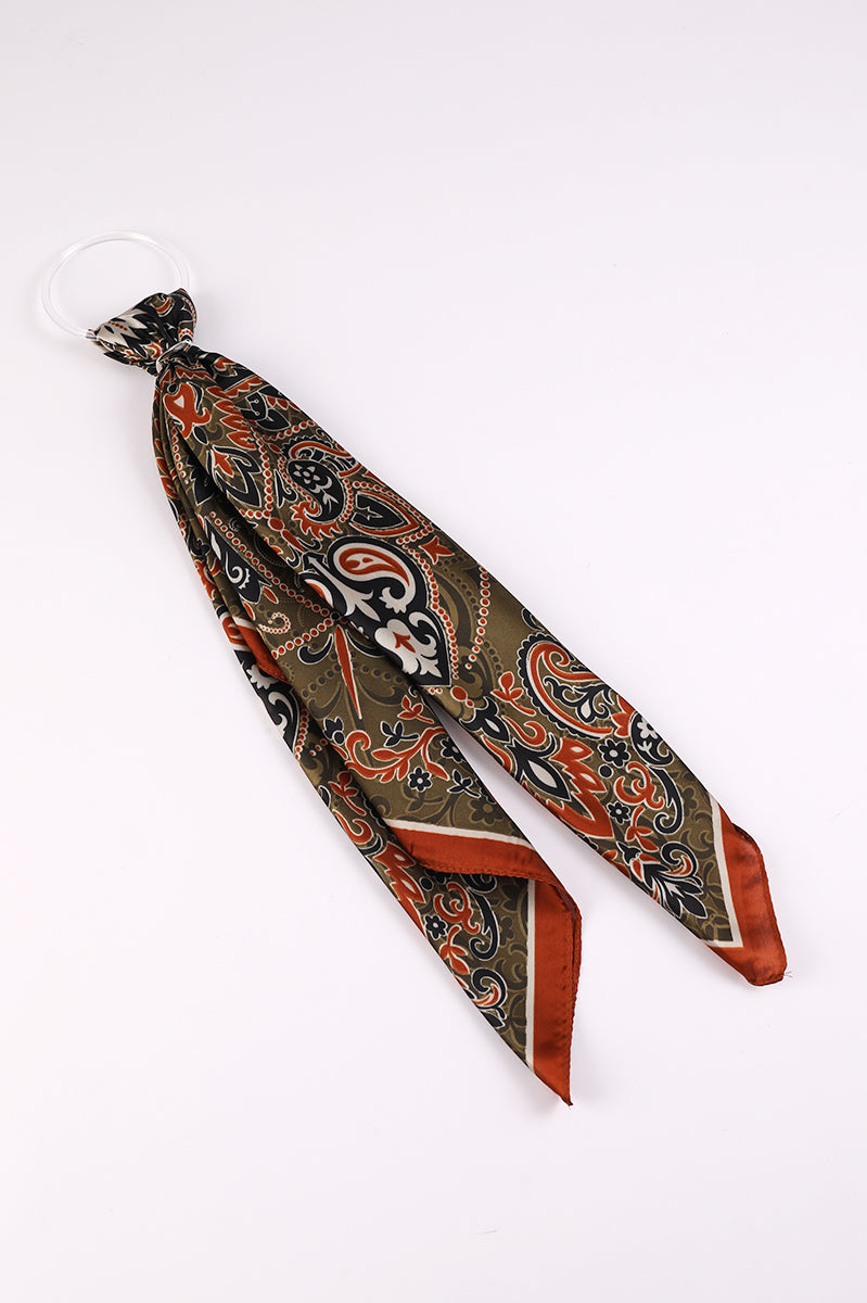 Printed Foulard Scarf Accessory