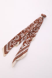 Printed Foulard Scarf Accessory