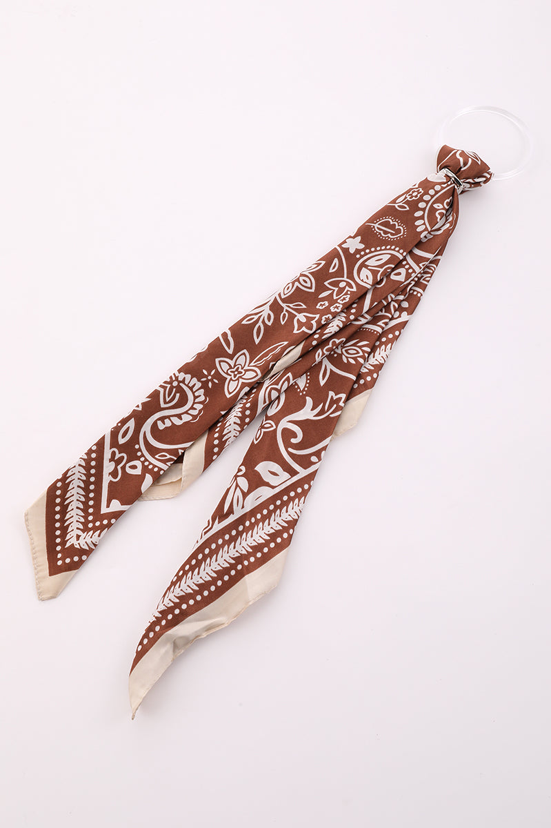Printed Foulard Scarf Accessory