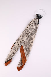 Printed Foulard Scarf Accessory