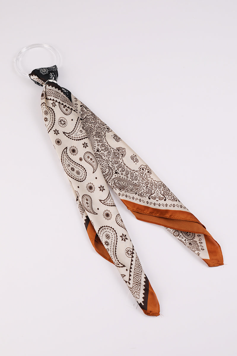 Printed Foulard Scarf Accessory