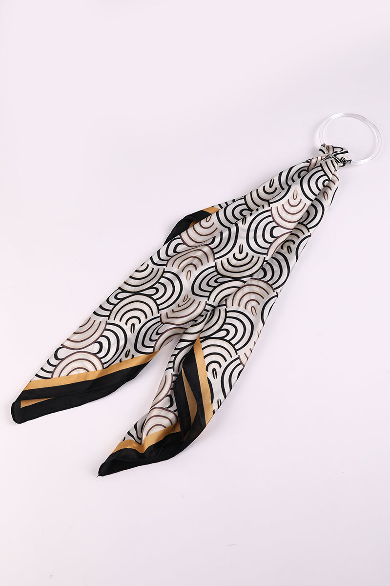 Printed Foulard Scarf Accessory