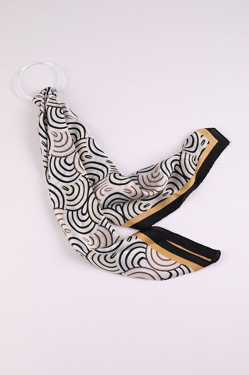 Printed Foulard Scarf Accessory