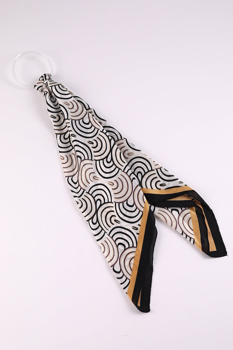 Printed Foulard Scarf Accessory