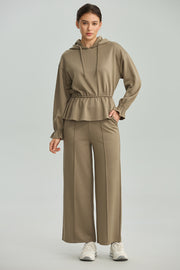 Wide-Leg Casual Pants