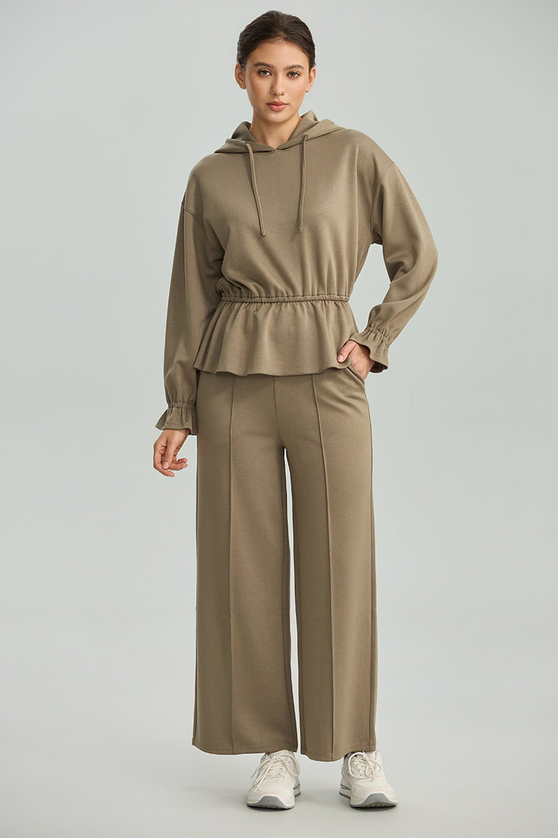 Wide-Leg Casual Pants