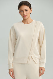 Asymmetric Panel Sweatshirt