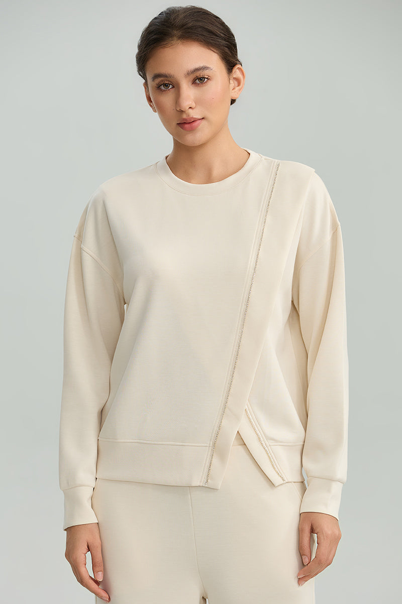 Asymmetric Panel Sweatshirt