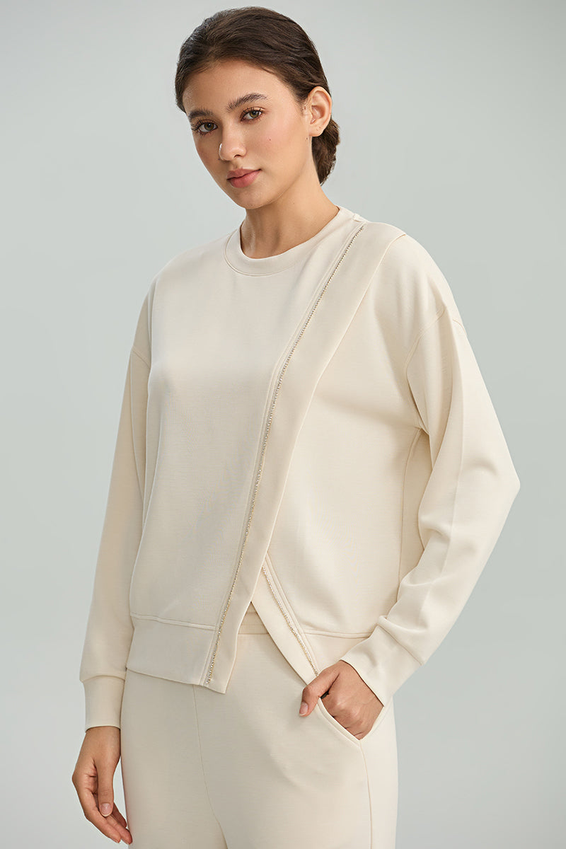 Asymmetric Panel Sweatshirt