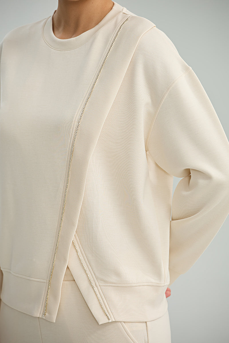 Asymmetric Panel Sweatshirt