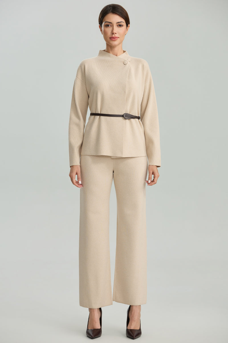 Tailored Straight-Leg Pants