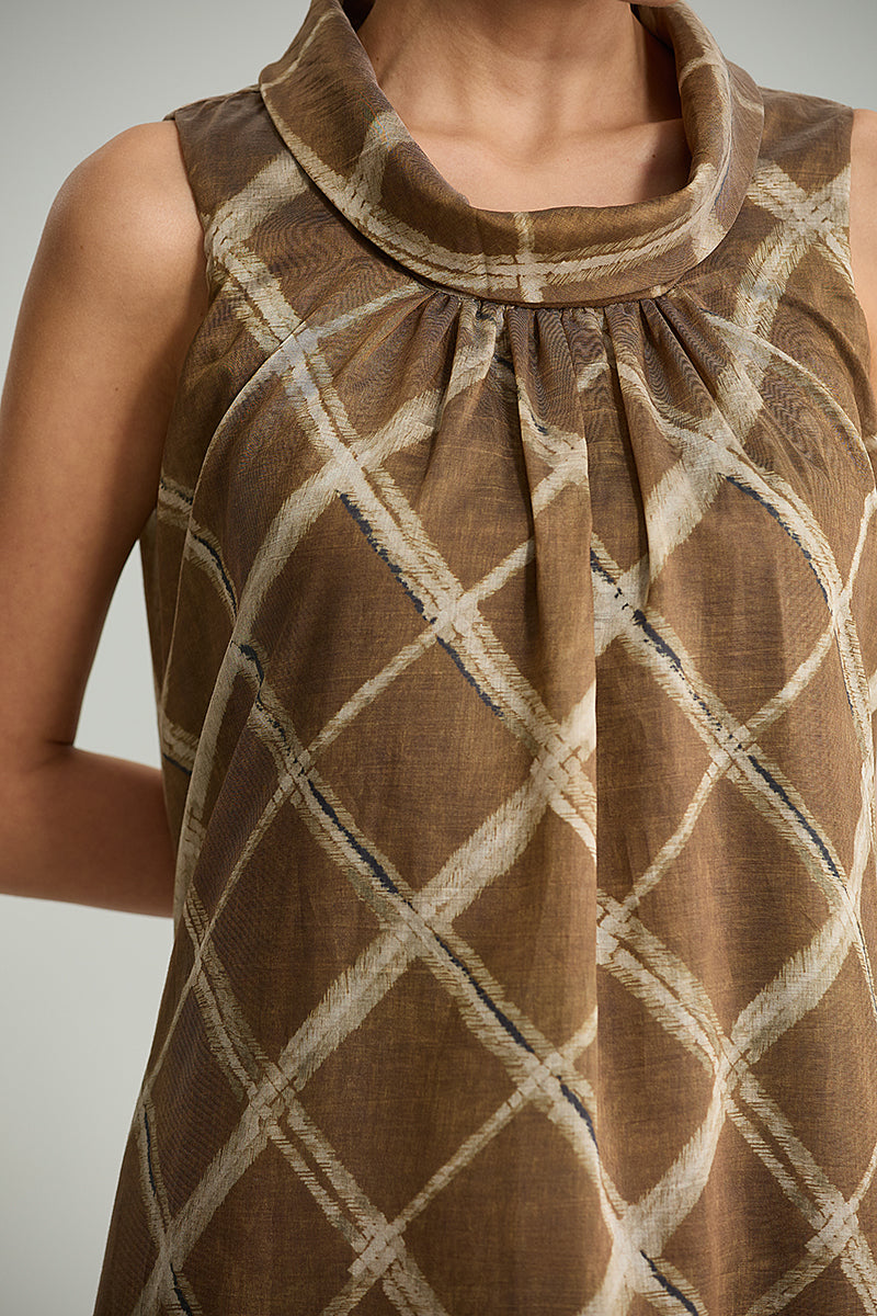 Printed Sleeveless Maxi Dress