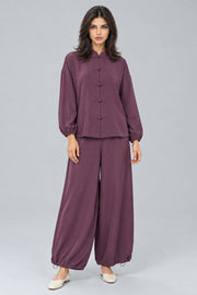 Balloon Trousers with Elastic Cuffs
