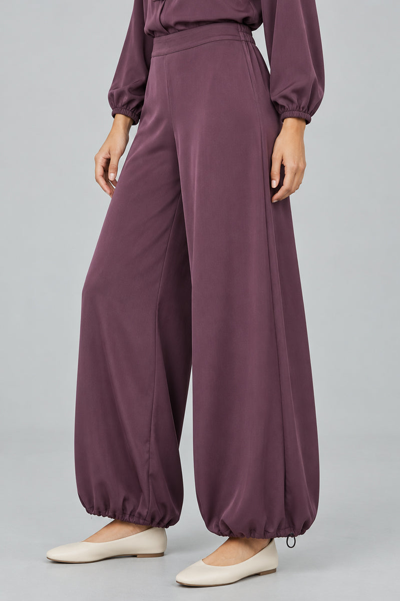 Balloon Trousers with Elastic Cuffs