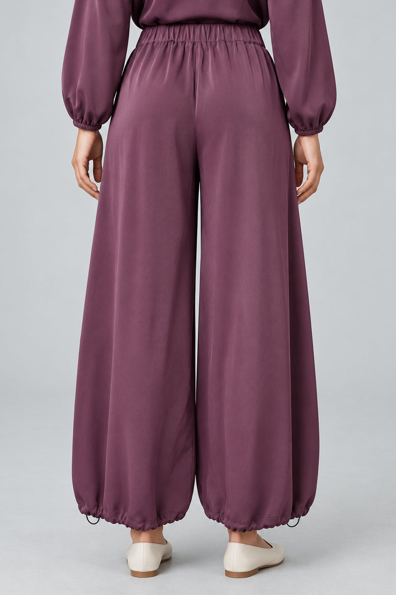 Balloon Trousers with Elastic Cuffs