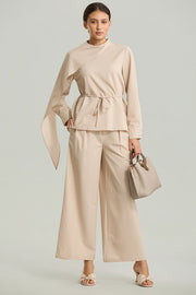 Wide-Leg Tailored Pants