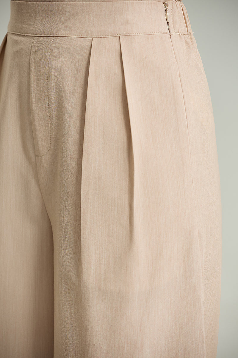 Wide-Leg Tailored Pants