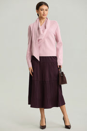 Pleated Midi Skirt