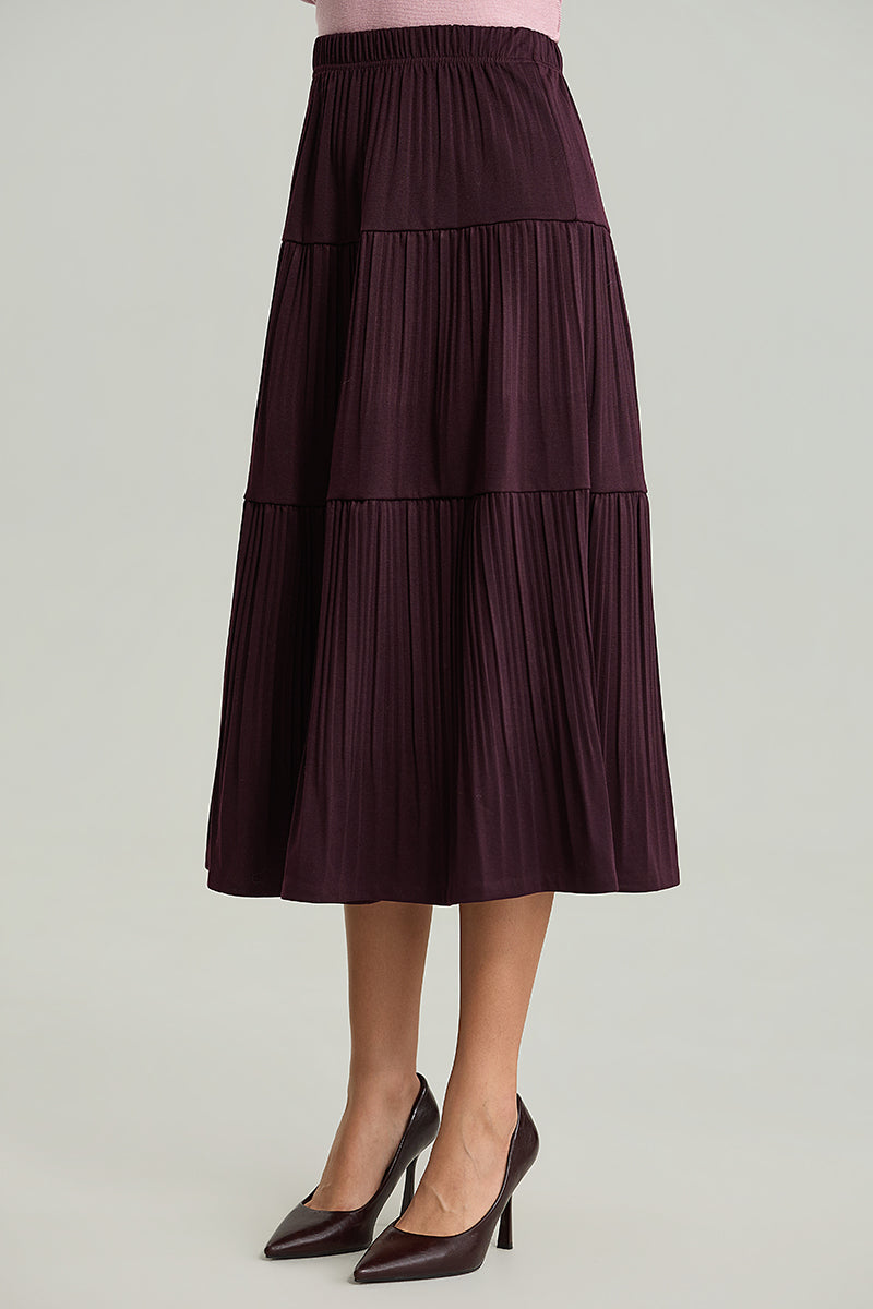 Pleated Midi Skirt