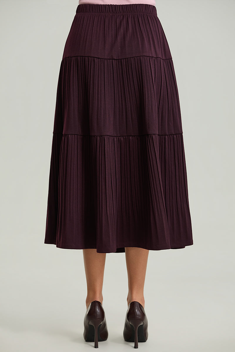 Pleated Midi Skirt