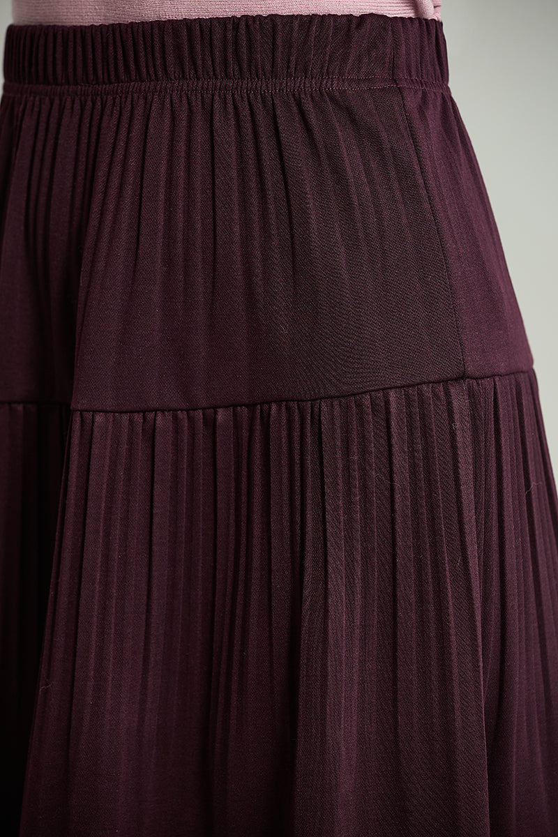 Pleated Midi Skirt