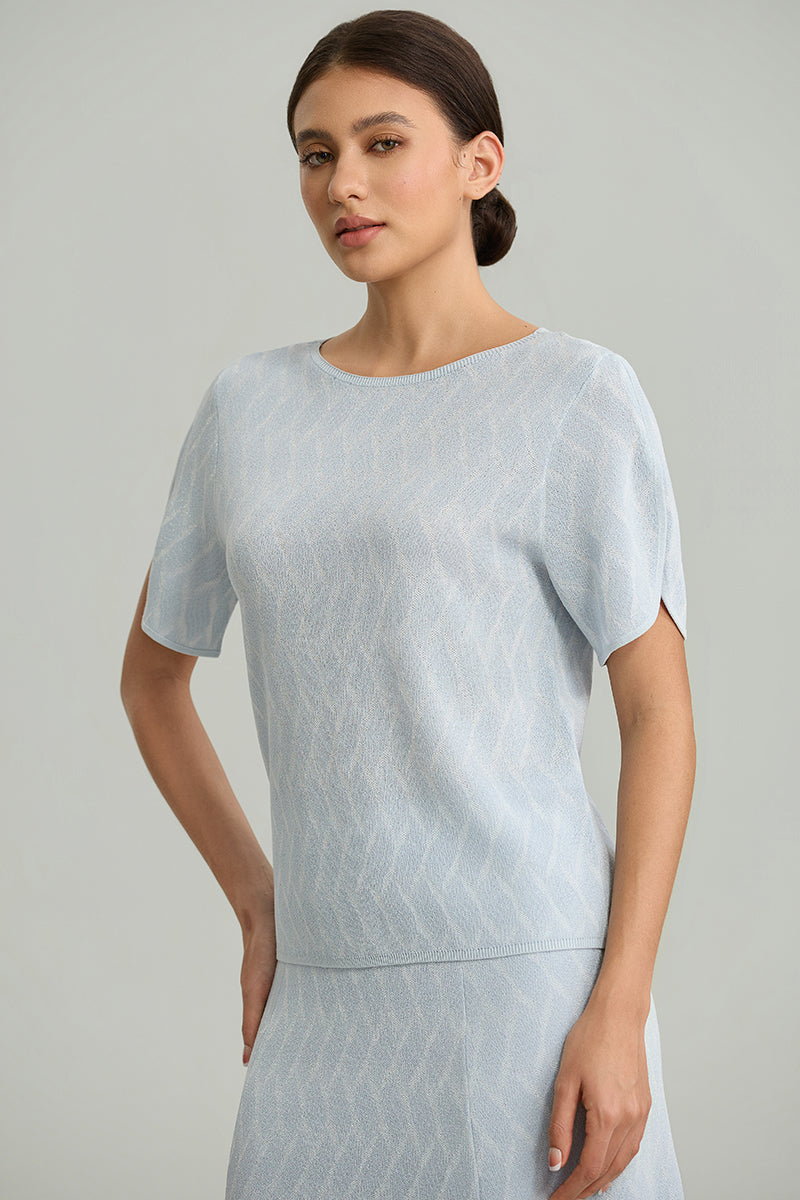 Short-Sleeve Knit Top