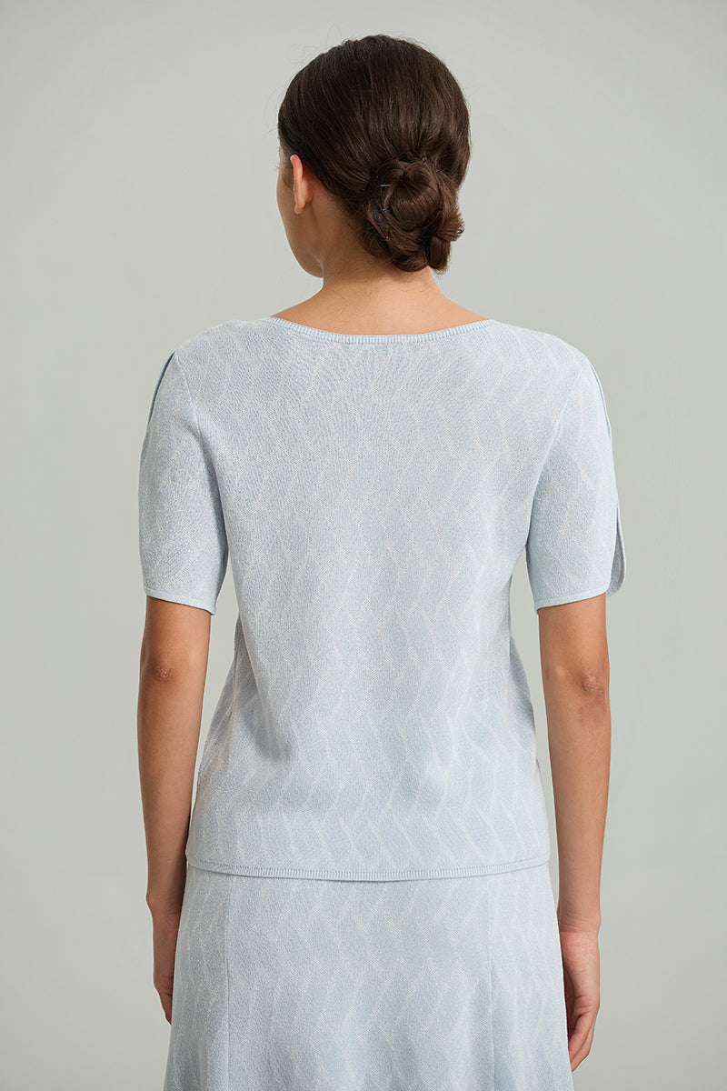 Short-Sleeve Knit Top