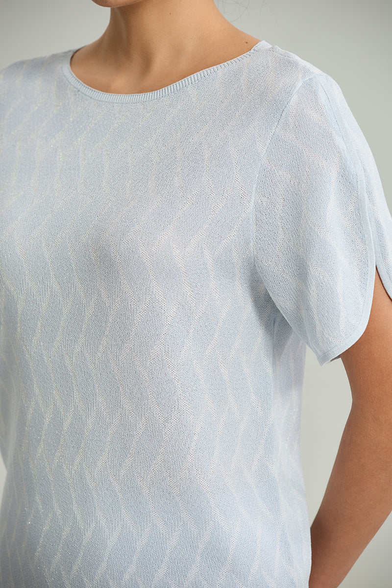 Short-Sleeve Knit Top