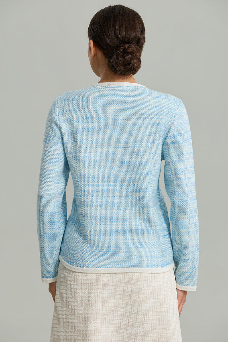 Textured Knit Cardigan with Pockets