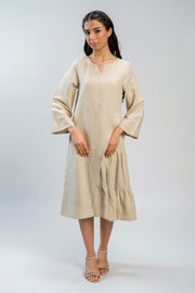 Relaxed Fit Tiered Midi Dress