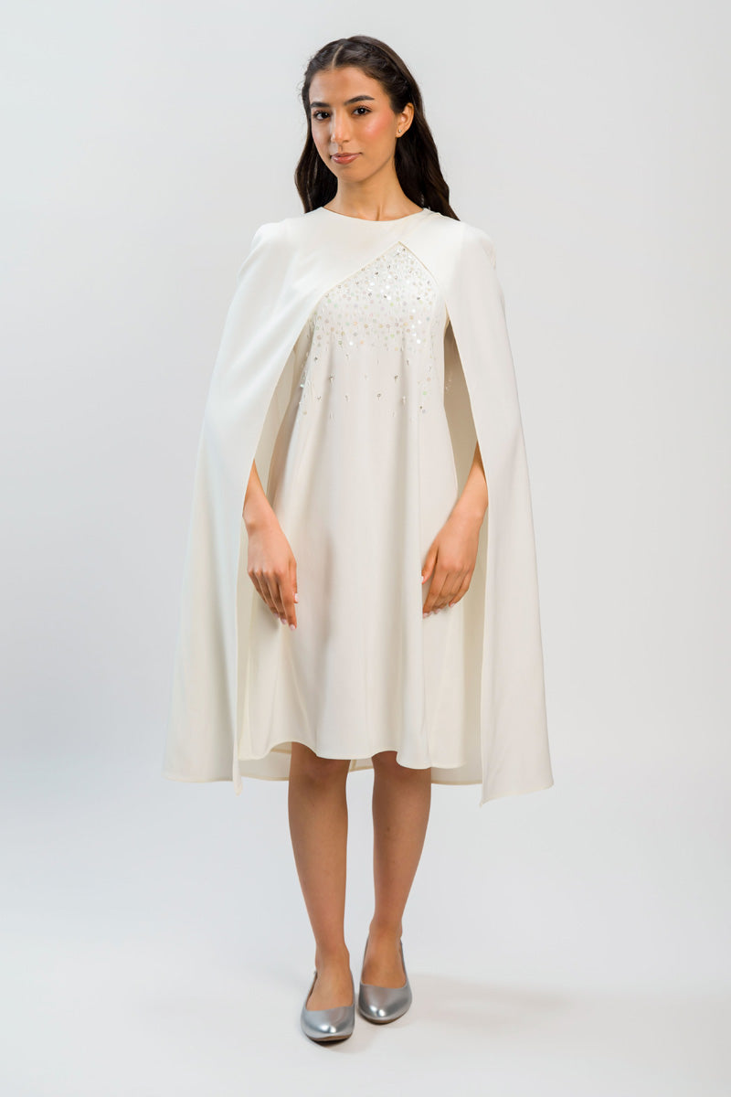 فستان ميدي بتصميم كاب