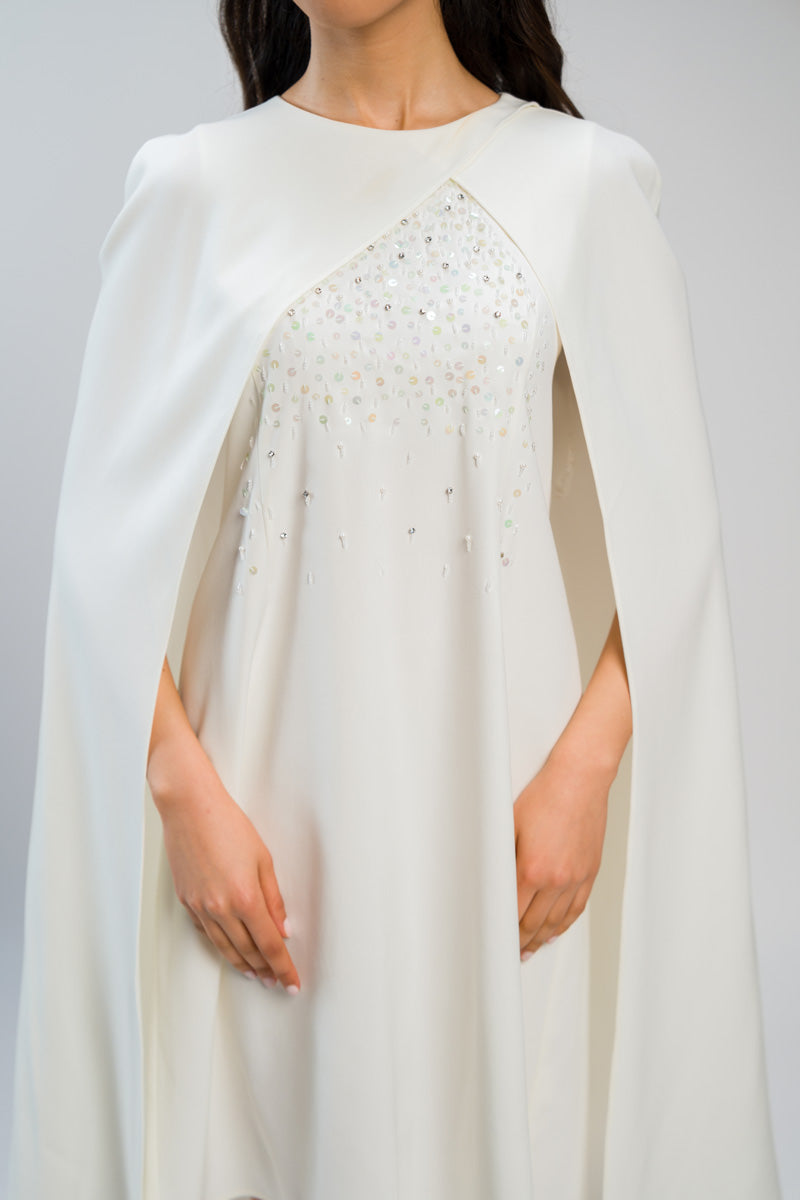 فستان ميدي بتصميم كاب