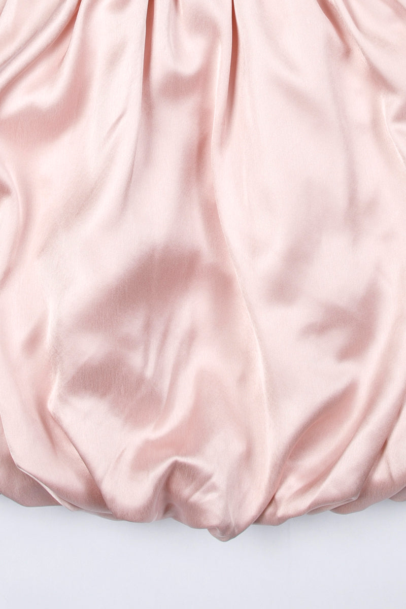 Satin Puff Sleeve Party Dress