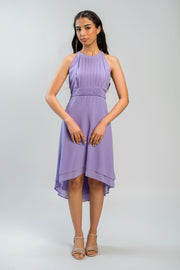 فستان ميدي بقصة غير متساوية