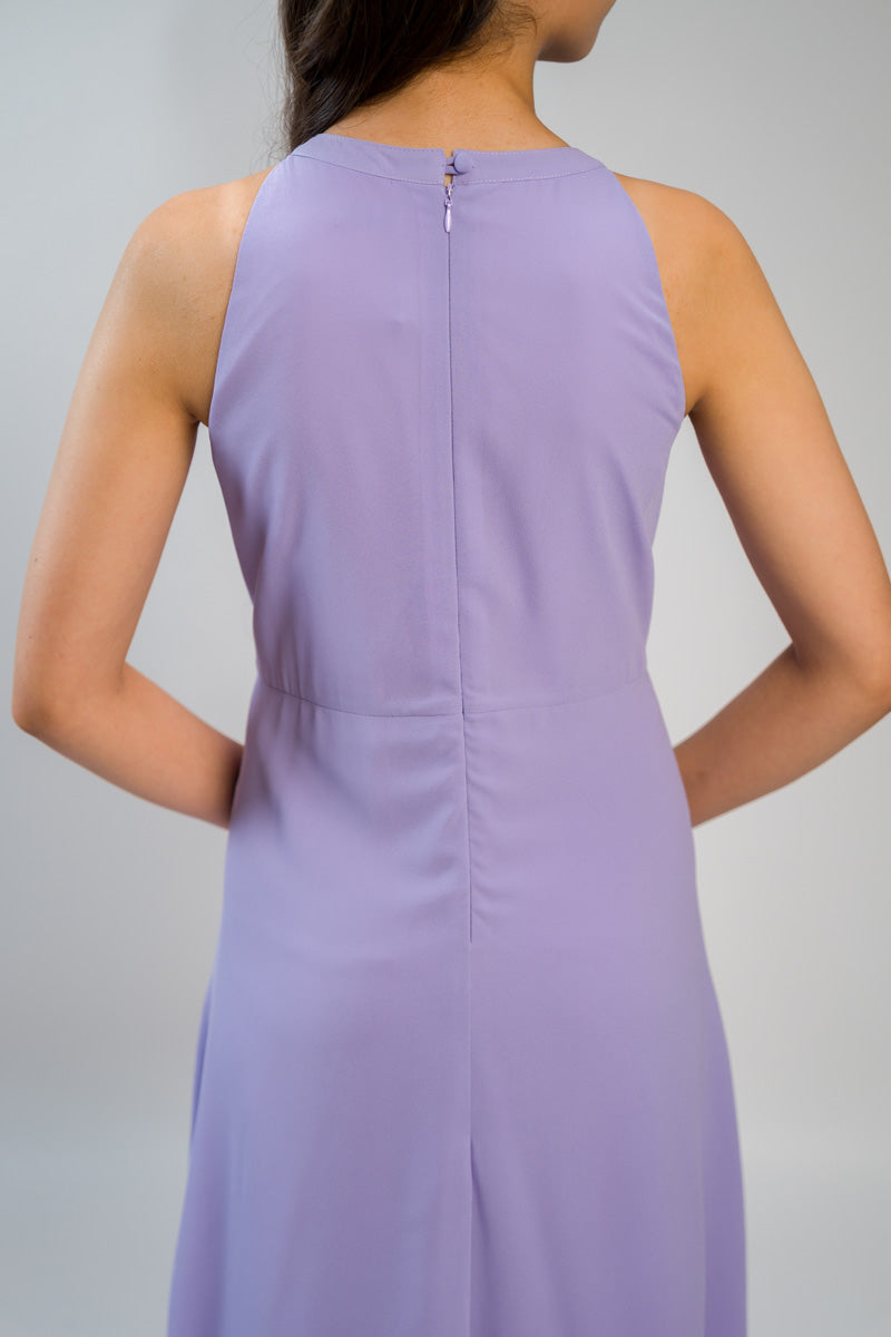 فستان ميدي بقصة غير متساوية