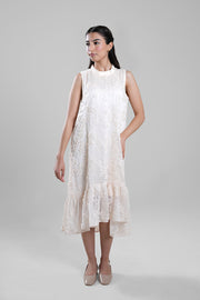 فستان ميدي بتفاصيل دانتيل