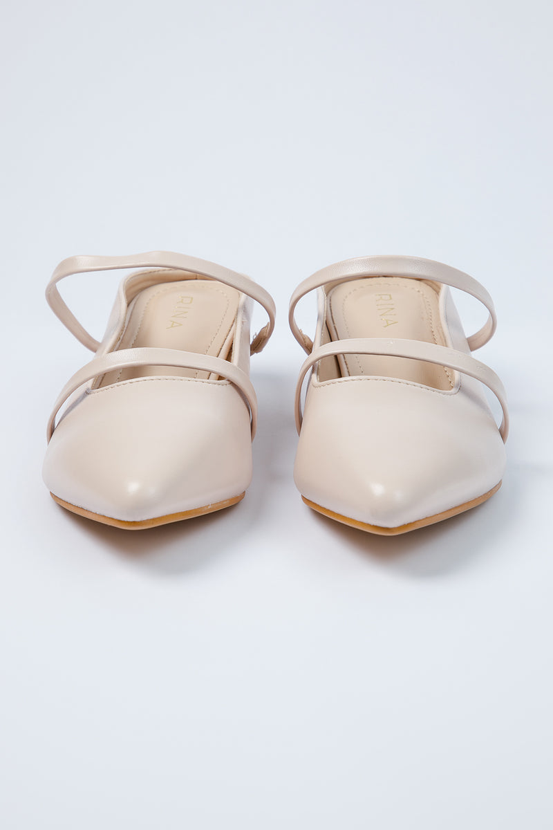 Pointed Mule with Double Straps for Girls