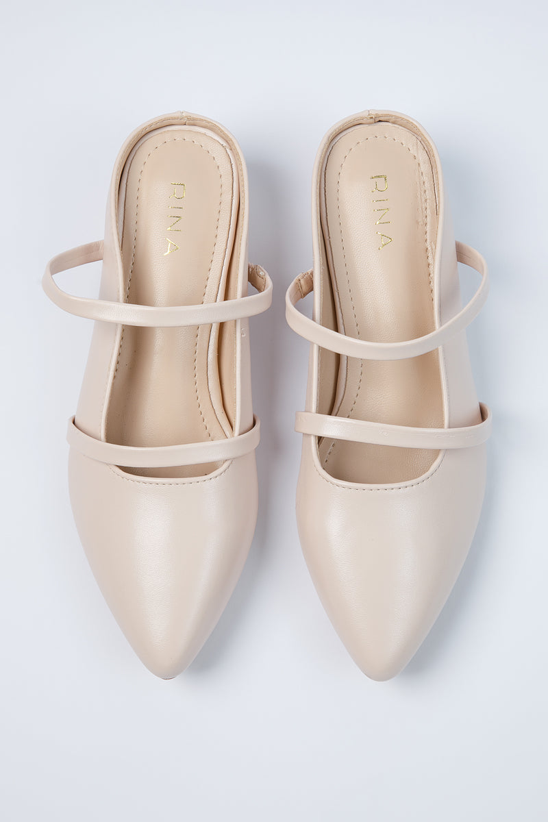 Pointed Mule with Double Straps for Girls