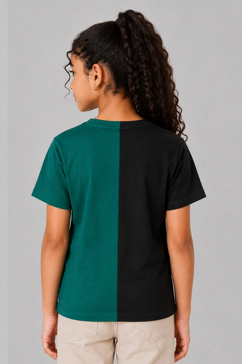 Saudi Graphic Color Block T-Shirt
