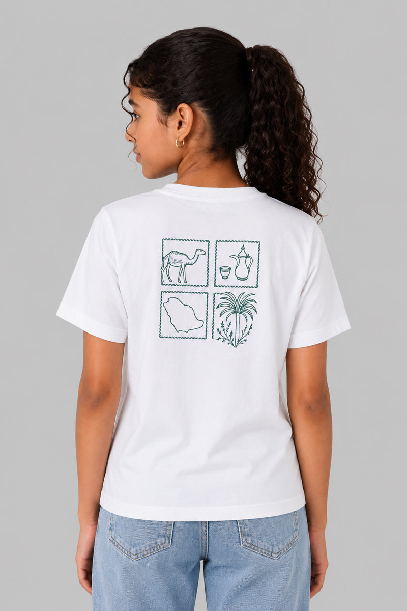 Saudi Heritage Icons Graphic T-Shirt