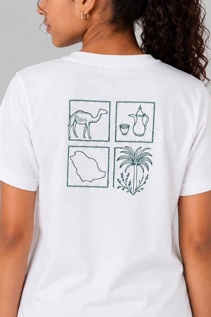Saudi Heritage Icons Graphic T-Shirt