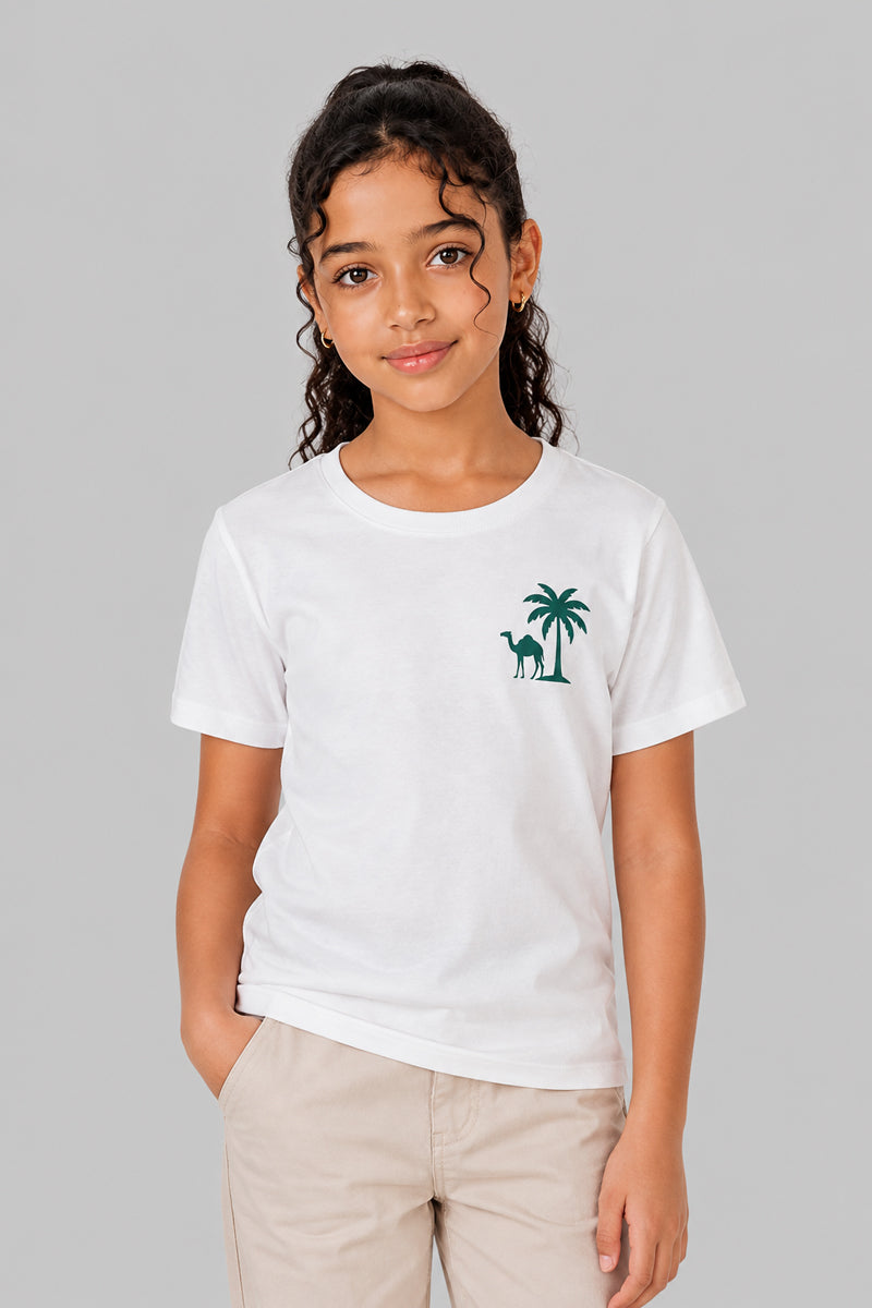 Camel Palm Chest Graphic T-Shirt