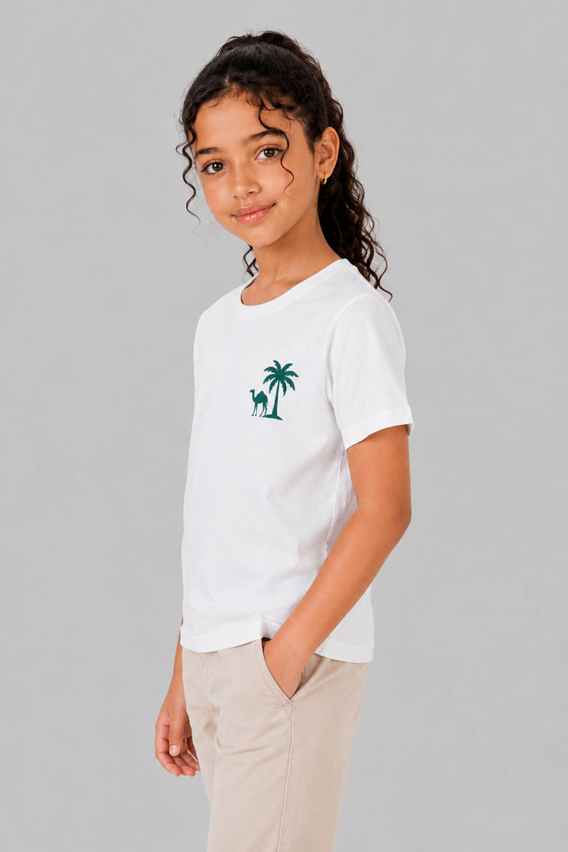 Camel Palm Chest Graphic T-Shirt