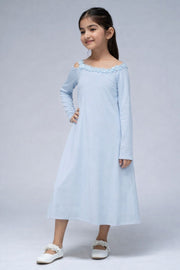 Dress with Long Flare Sleeves