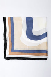 printed square foulard scarf